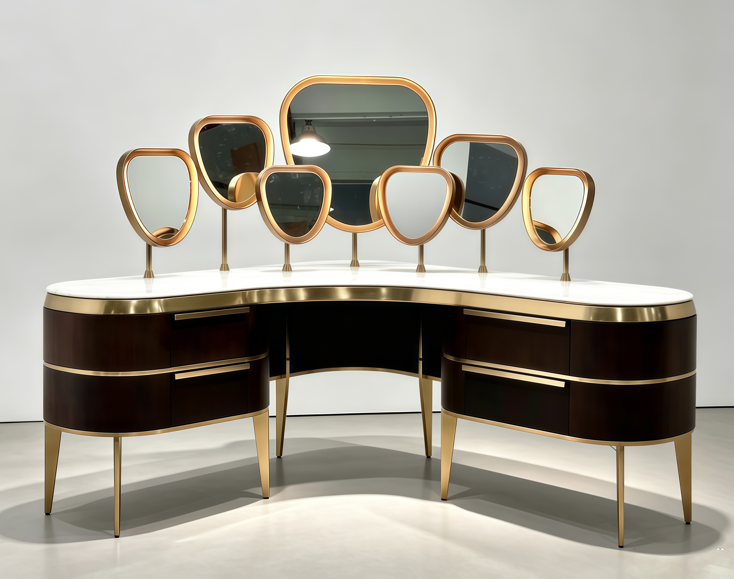 Mirrored dressing table